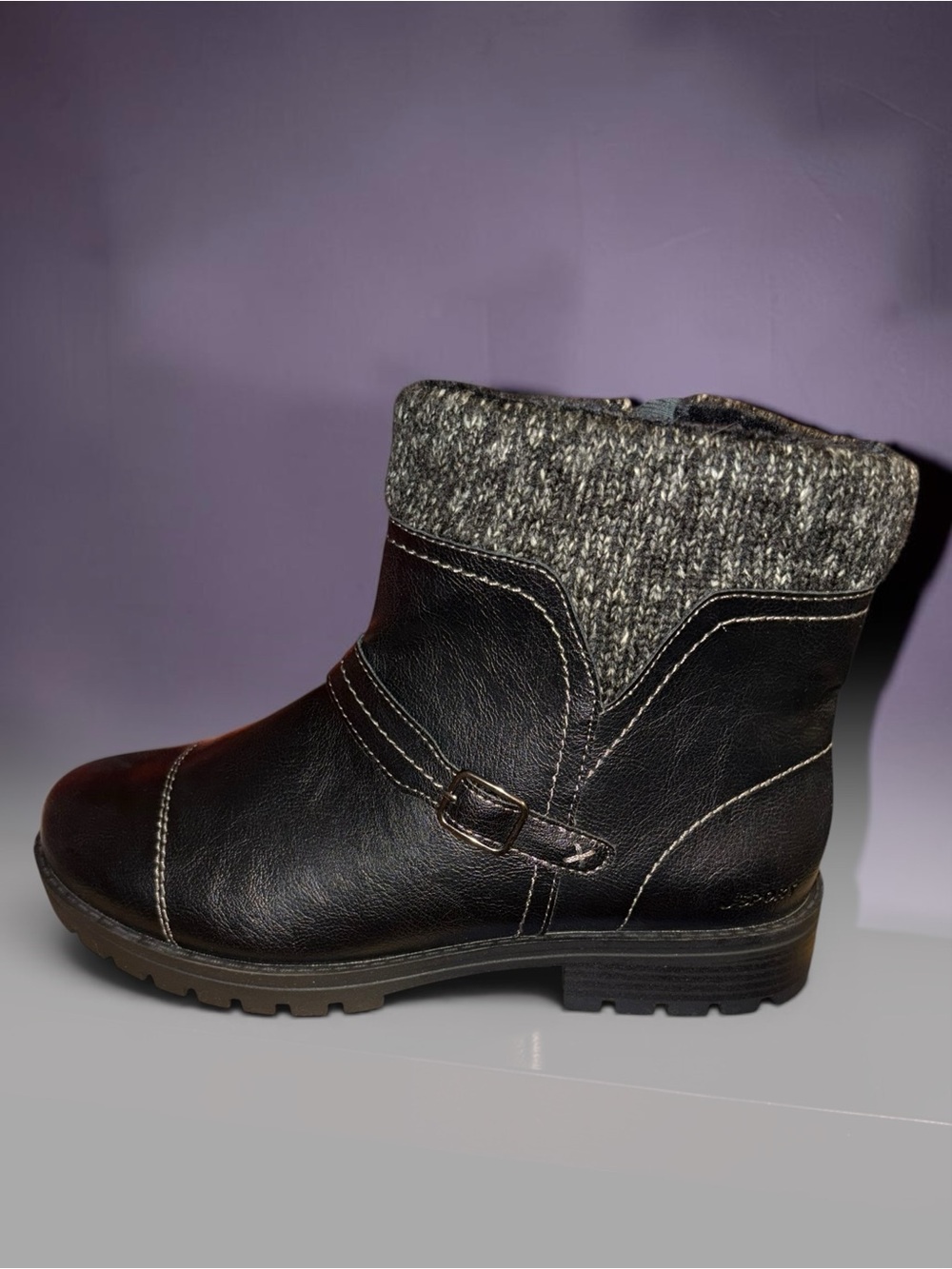 JSport by Jambu Violet Black Ankle Boots